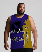 Sports Men's Big & Tall Sleeveless Shorts Two-piece